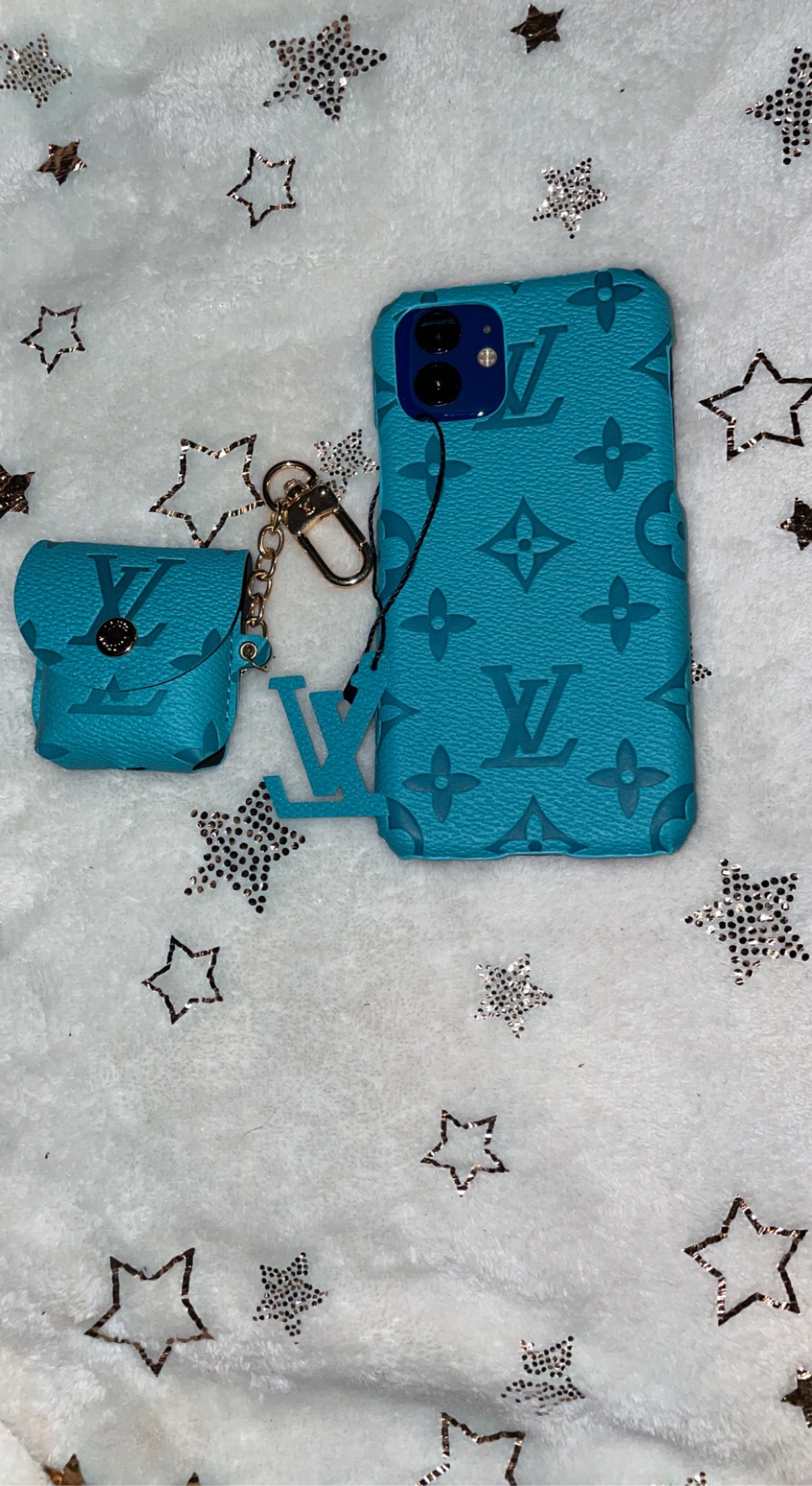 Blue LV Iphone Case & AirPod Case – Kouture94